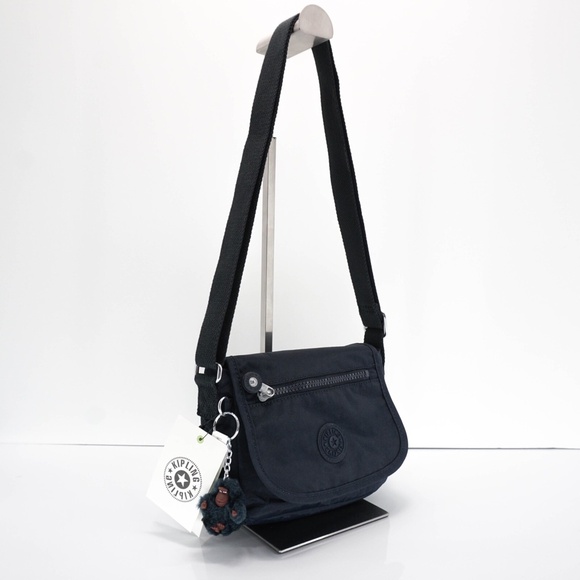 Kipling Sabian Crossbody Mini Shoulder Bag Polyamide AC8280 True Blue Tonal NWT - Picture 2 of 10